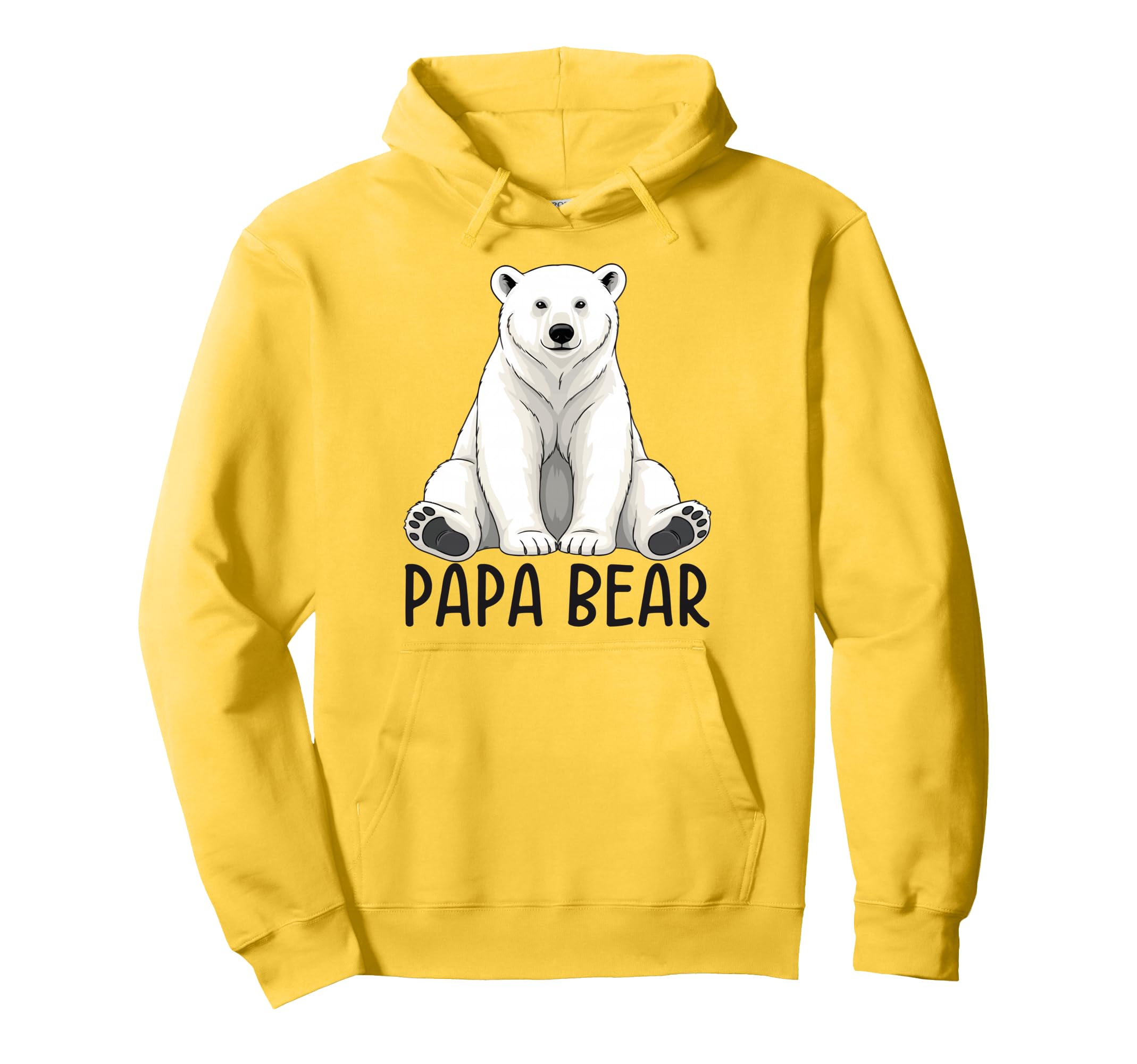 Papa Bear Polar Bear Winter Hoodie - Graphic Print Unisex - T-Shirt, Sweatshirt, Hoodie