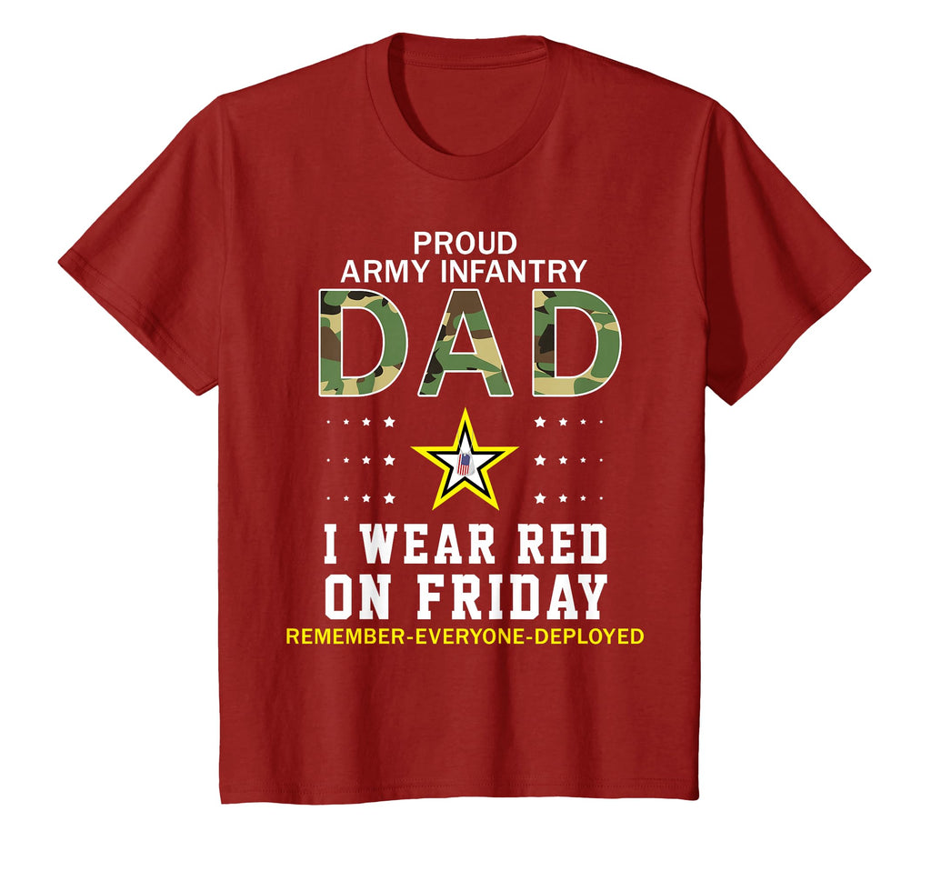 I Wear Red Friday Red Friday Proud Army T-Shirt - Custom Art Print Unisex - T-Shirt, Sweatshirt, Hoodie