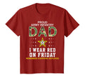 I Wear Red Friday Red Friday Proud Army T-Shirt - Custom Art Print Unisex - T-Shirt, Sweatshirt, Hoodie