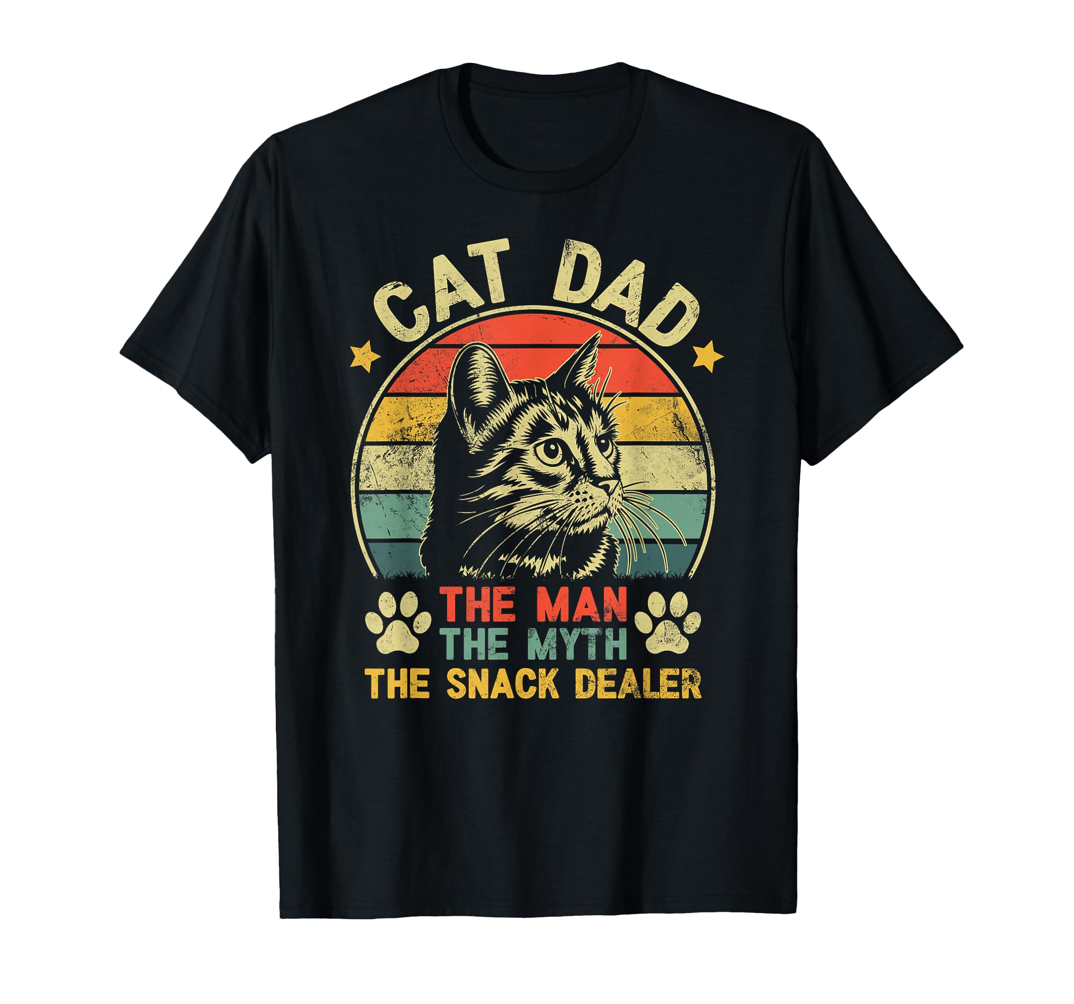 Funny Cat Dad Myth Snack Dealer T-Shirt - Aesthetic Graphic Men Women - T-Shirt, Sweatshirt, Hoodie