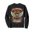 Motorcycle Biker All Needs His Sweatshirt - Graphic Print for Adults - T-Shirt, Sweatshirt, Hoodie