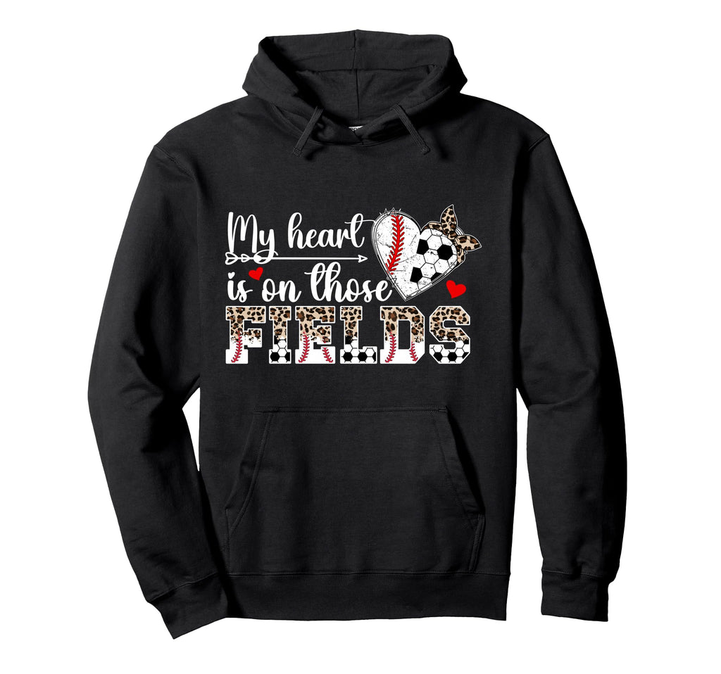 My Heart Is Those Fields Baseball Hoodie - Aesthetic Graphic for Adults - T-Shirt, Sweatshirt, Hoodie