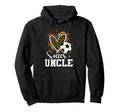Soccer Uncle Leopard Heart Colorful Hoodie - Fun Novelty Design for Adults - T-Shirt, Sweatshirt, Hoodie