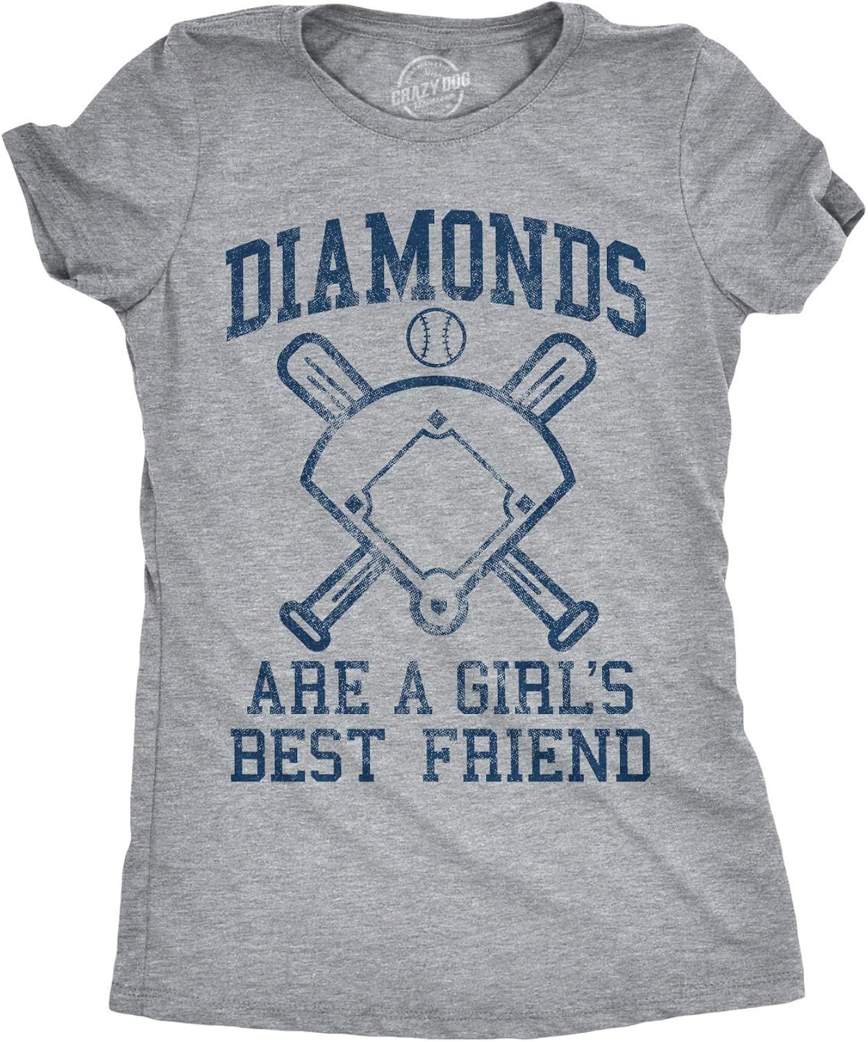 Womens Diamonds are A Girls Best Friend Funny Cute - Adult & Kids T-Shirts, Sweatshirts & Hoodies apparel design preview 1