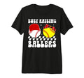 Busy Raising Ballers Baseball Softball Mom T-Shirt - Unique Graphic Unisex - T-Shirt, Sweatshirt, Hoodie