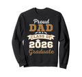 Proud Dad Class 2026 Graduate Melanin Sweatshirt - Aesthetic Graphic Unisex - T-Shirt, Sweatshirt, Hoodie