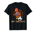 Happy Thanksgiving Turkey Soccer T-Shirt - Minimalist Print for Adults - T-Shirt, Sweatshirt, Hoodie