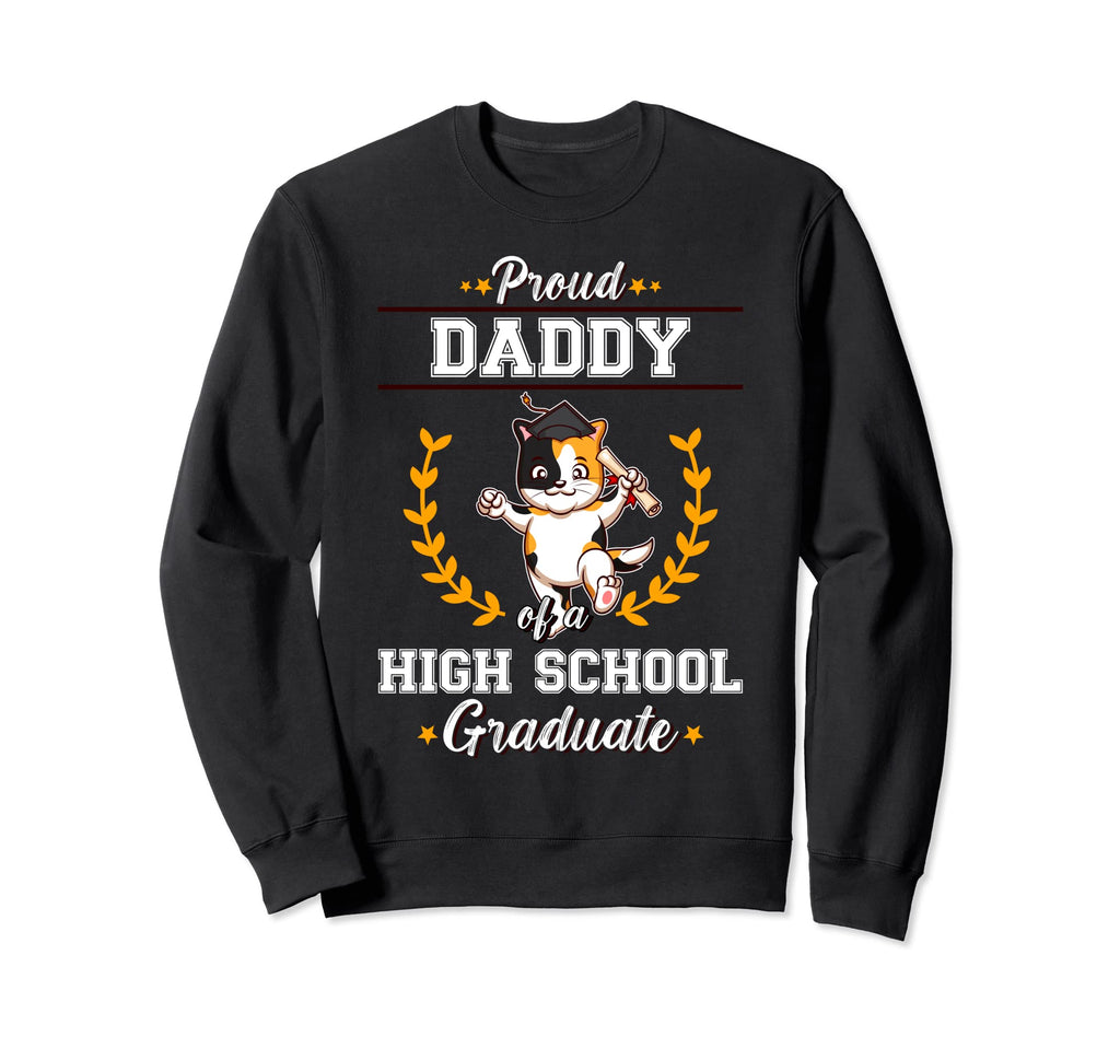 Proud Dad High School Graduate Sweatshirt - Custom Art Print for Adults - T-Shirt, Sweatshirt, Hoodie