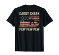 Daddy Shark Pew Pew Ar15 Usa T-Shirt - Casual Everyday Wear for Adults - T-Shirt, Sweatshirt, Hoodie