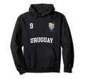 Uruguay Football No 9 Soccer Team Seleccion Hoodie - Graphic Print Unisex - T-Shirt, Sweatshirt, Hoodie