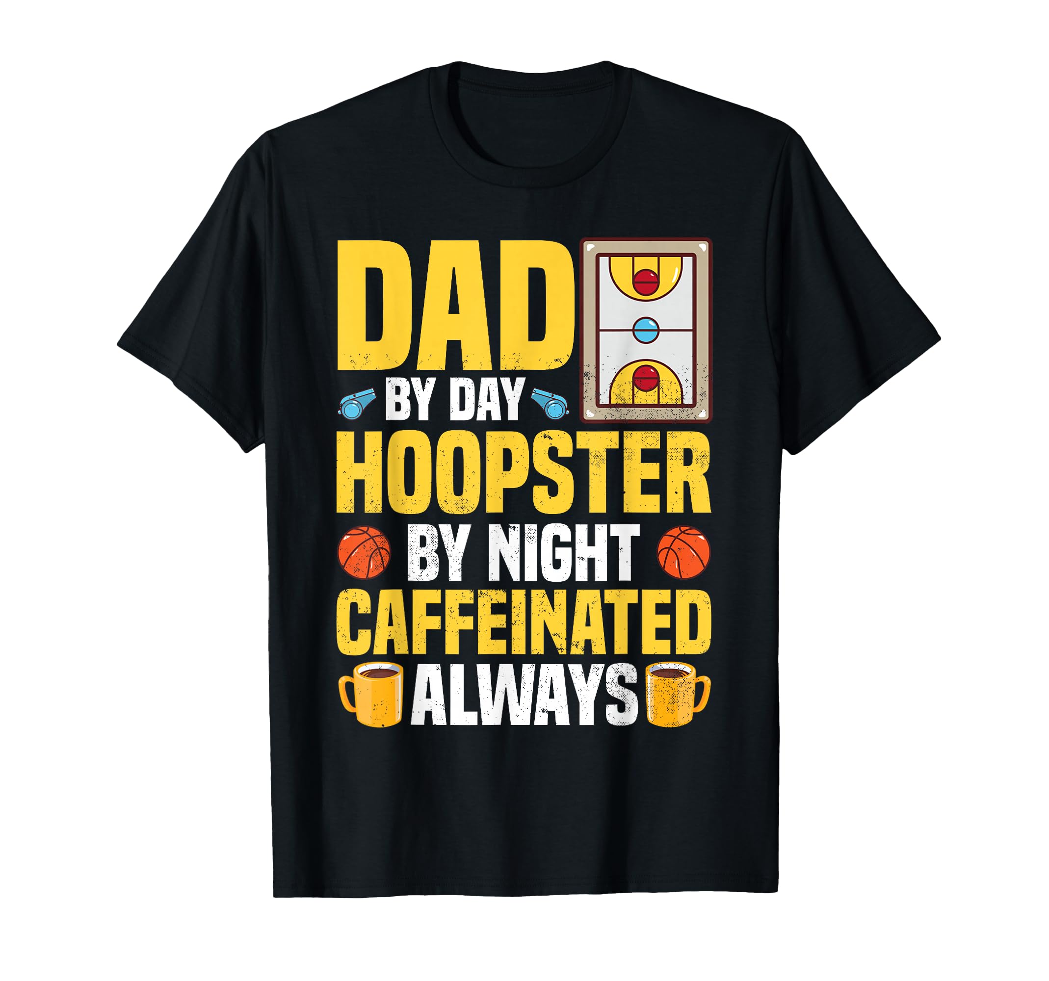 Basketball Designs Dads Coffee Lover Hoodie - Streetwear Style for Adults - T-Shirt, Sweatshirt, Hoodie
