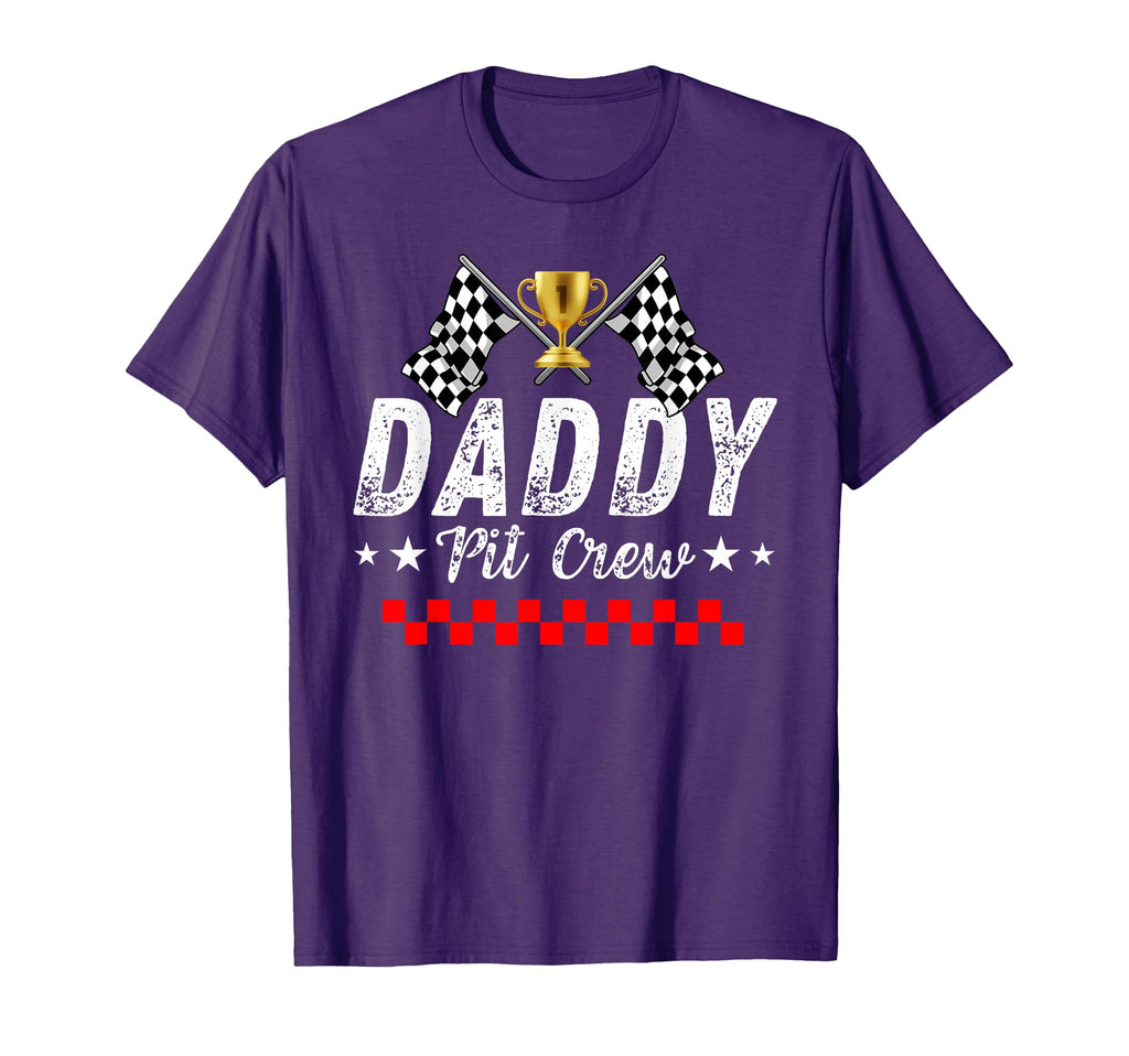 Daddy Pit Crew Race Car Racing Birthday T-Shirt - Trendy Graphic Unisex - T-Shirt, Sweatshirt, Hoodie