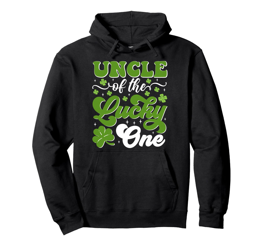Uncle Lucky One First Birthday St Hoodie - Novelty Apparel for Adults - T-Shirt, Sweatshirt, Hoodie