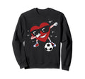 Dabbing Heart Dab Valentines Sweatshirt - Casual Everyday Wear Men Women - T-Shirt, Sweatshirt, Hoodie