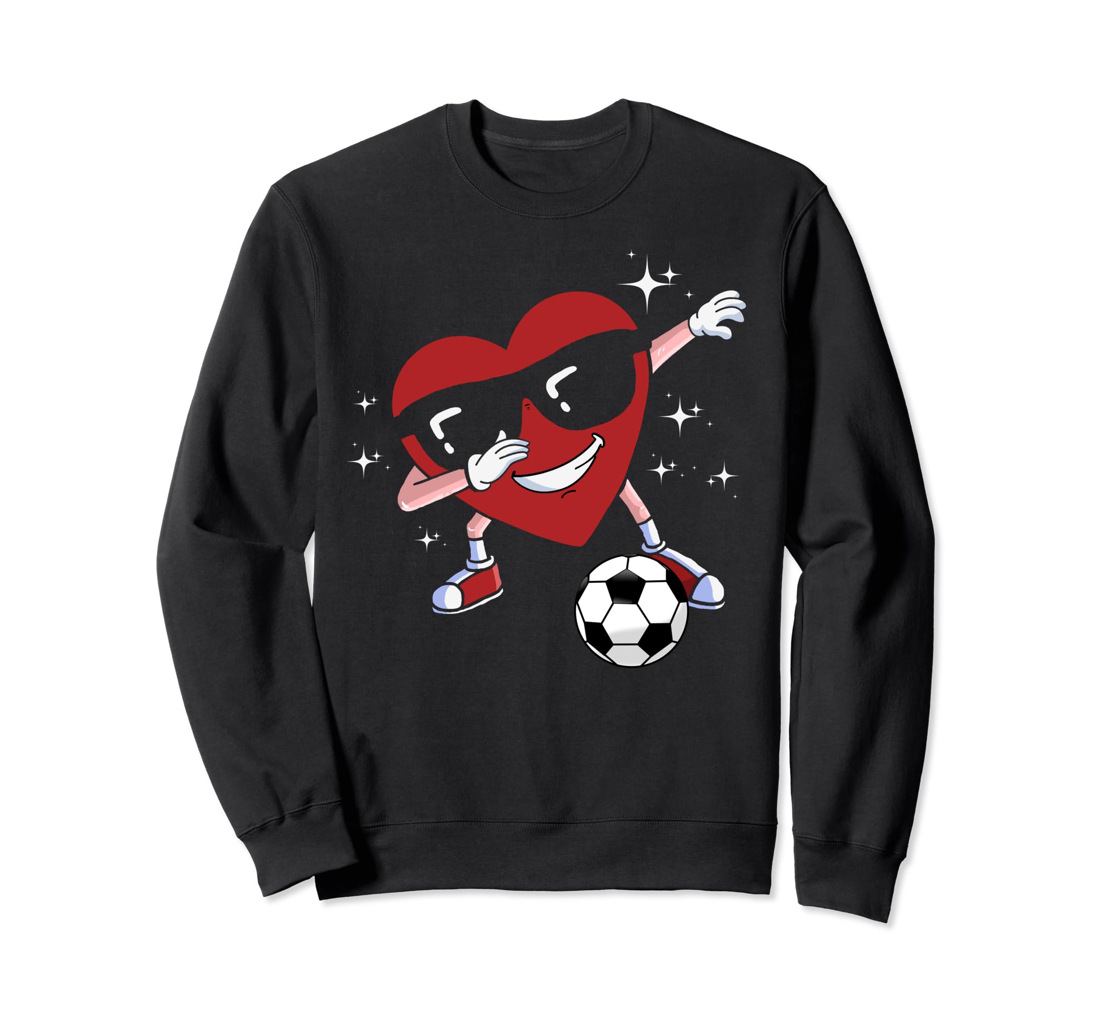 Dabbing Heart Dab Valentines Sweatshirt - Casual Everyday Wear Men Women - T-Shirt, Sweatshirt, Hoodie