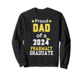 Proud Dad Class 2024 Pharmacy Sweatshirt - Graphic Print Men Women - T-Shirt, Sweatshirt, Hoodie