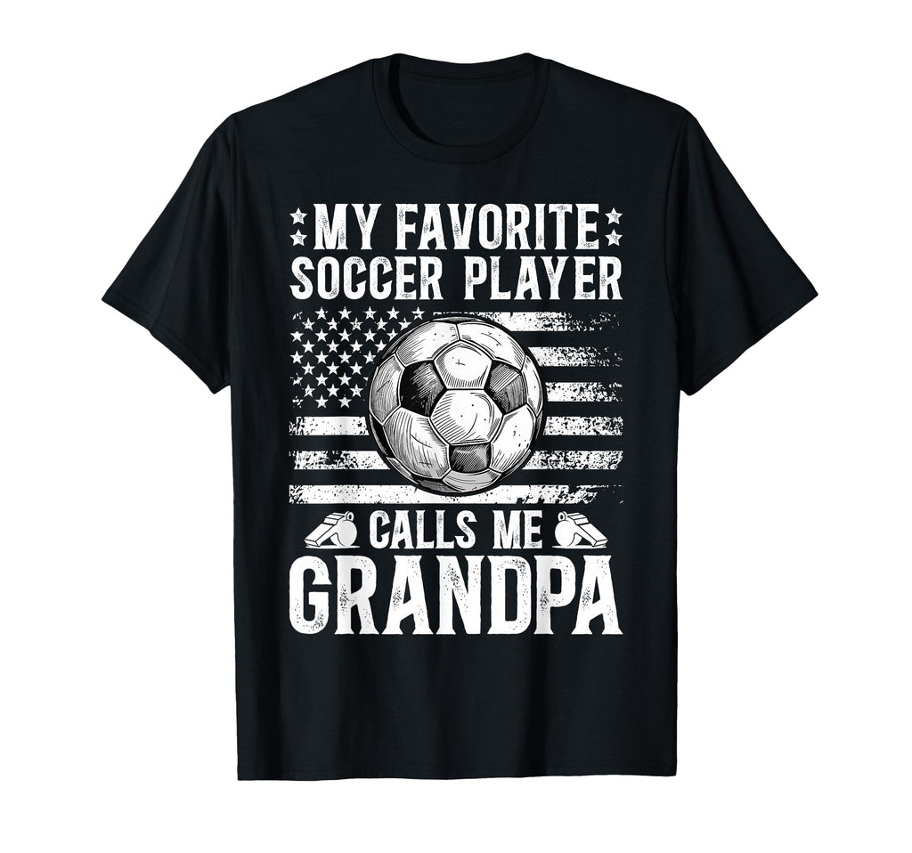 Proud Soccer Grandpa Soccer T-Shirt - Casual Everyday Wear for Adults - T-Shirt, Sweatshirt, Hoodie
