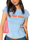Women's Dump Him Letter Print Crop Streetwear O-Neck - Adult & Kids T-Shirts, Sweatshirts & Hoodies apparel design preview 1