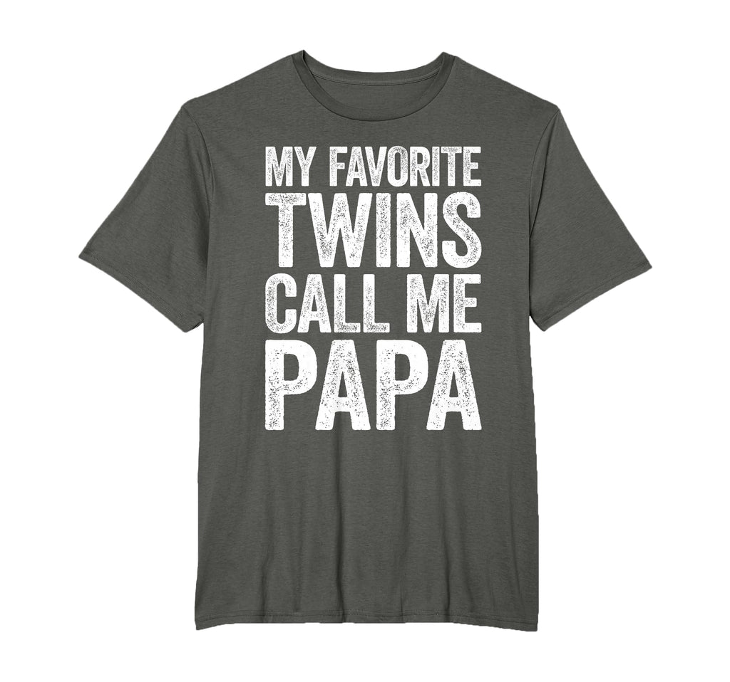 My Favorite Twins Call Me Papa T-Shirt - Casual Everyday Wear for Adults - T-Shirt, Sweatshirt, Hoodie