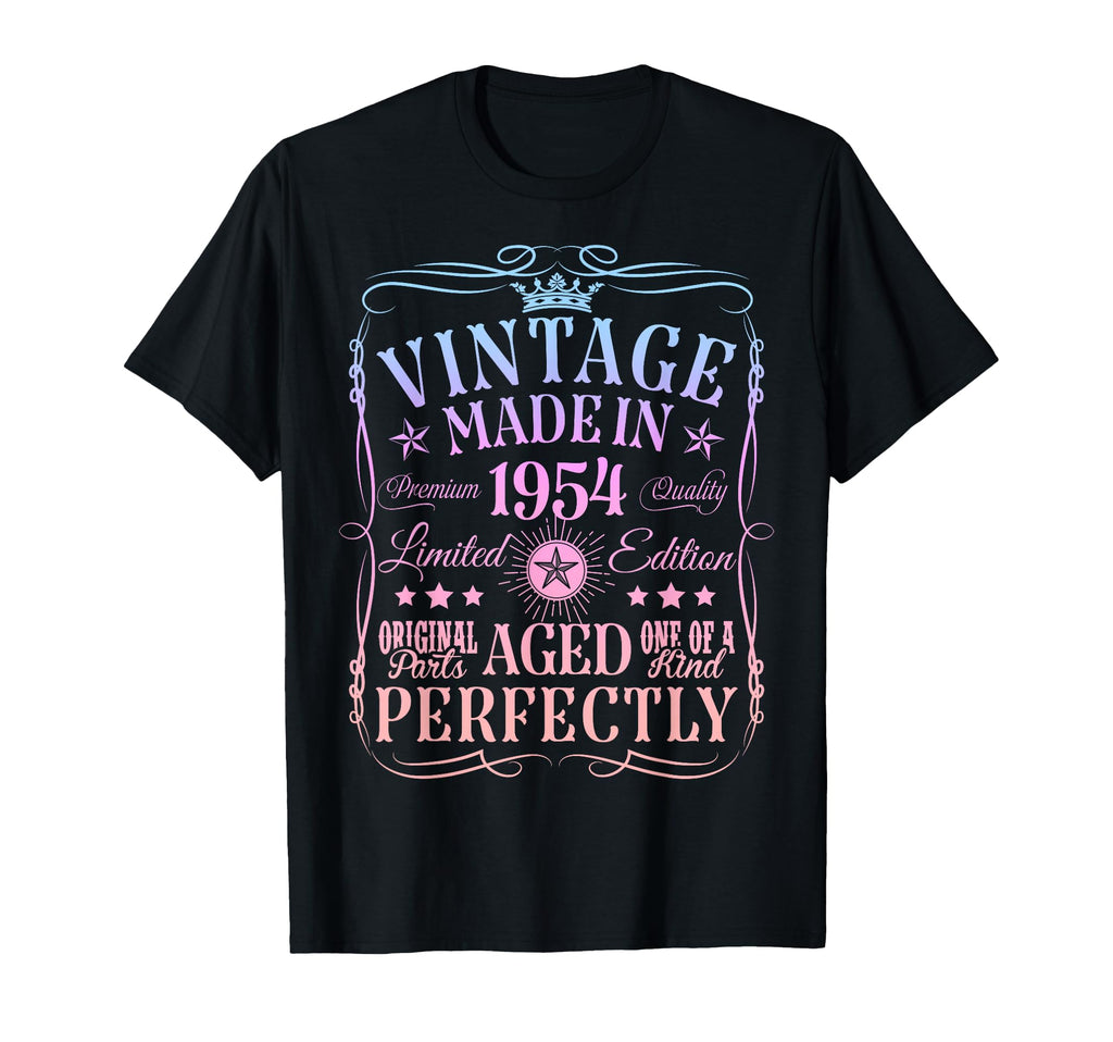 72Th Birthday Decorations 1954 72 Years Old T-Shirt - Graphic Print Unisex - T-Shirt, Sweatshirt, Hoodie