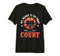 Fathers Day Basketball Dad Game Day Tri T-Shirt - Graphic Print Unisex - T-Shirt, Sweatshirt, Hoodie
