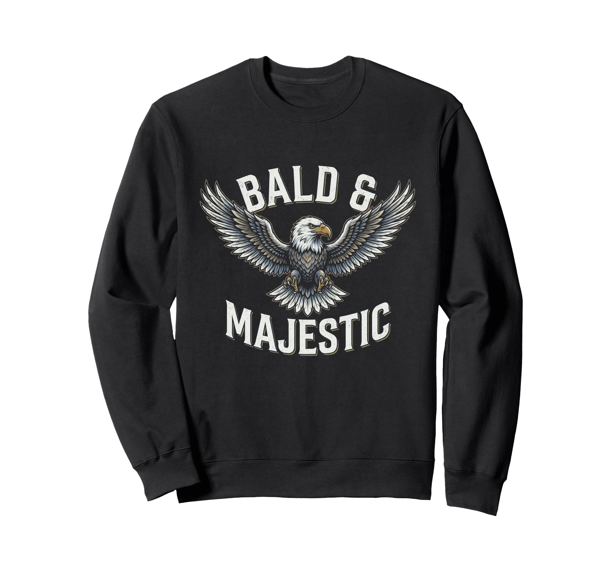 Bald Majestic Sexy Bald Guy Funny Dad Sweatshirt - Minimalist Print Unisex - T-Shirt, Sweatshirt, Hoodie