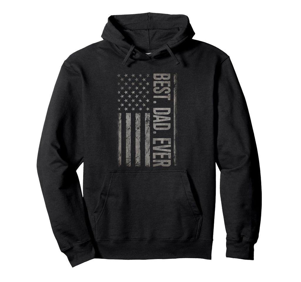 Best Dad Ever Us American Flag Gifts Hoodie - Custom Art Print Unisex - T-Shirt, Sweatshirt, Hoodie