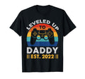 Leveled Up To Dad Funny Promoted T-Shirt - Casual Everyday Wear Men Women - T-Shirt, Sweatshirt, Hoodie