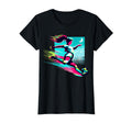 Vaporwave Glitch Art Female Soccer Player T-Shirt - Custom Art Print Unisex - T-Shirt, Sweatshirt, Hoodie