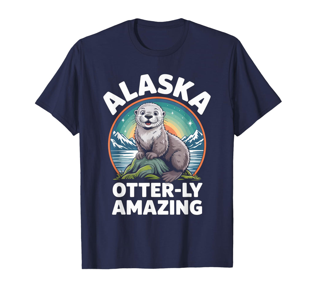 Alaska Otterly Amazing Funny T-Shirt - Fun Novelty Design for Adults - T-Shirt, Sweatshirt, Hoodie