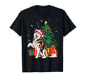Siberian Husky Dog Lights Santa T-Shirt - Casual Everyday Wear for Adults - T-Shirt, Sweatshirt, Hoodie