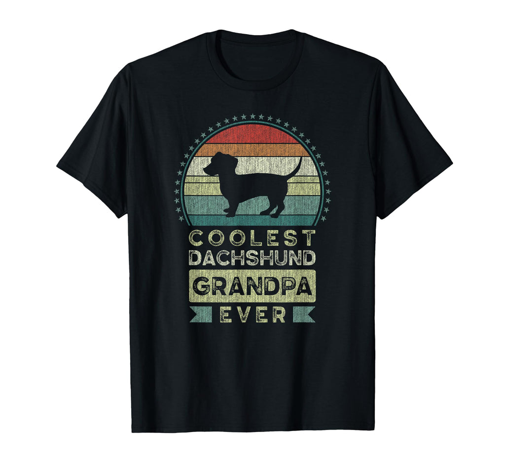 Coolest Dachshund Grandpa Ever T-Shirt - Minimalist Print for Adults - T-Shirt, Sweatshirt, Hoodie