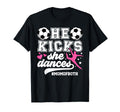 Mom Both Soccer And Dance Mom Dancing T-Shirt - Minimalist Print Unisex - T-Shirt, Sweatshirt, Hoodie