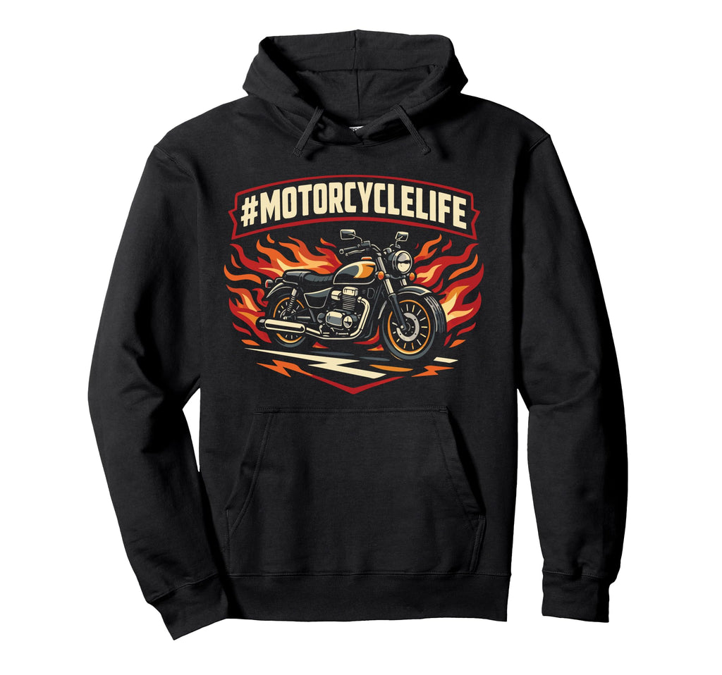Motorcycle Biker Motorcyclelife Hoodie - Unique Graphic Men Women - T-Shirt, Sweatshirt, Hoodie