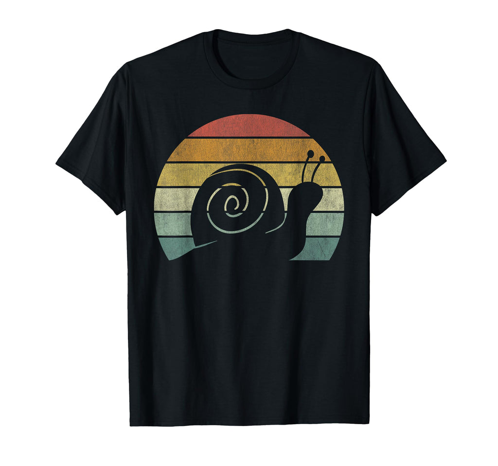 Sunset Snail Sluggish Funny Snail T-Shirt - Minimalist Print Unisex - T-Shirt, Sweatshirt, Hoodie
