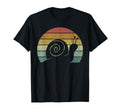 Sunset Snail Sluggish Funny Snail T-Shirt - Minimalist Print Unisex - T-Shirt, Sweatshirt, Hoodie