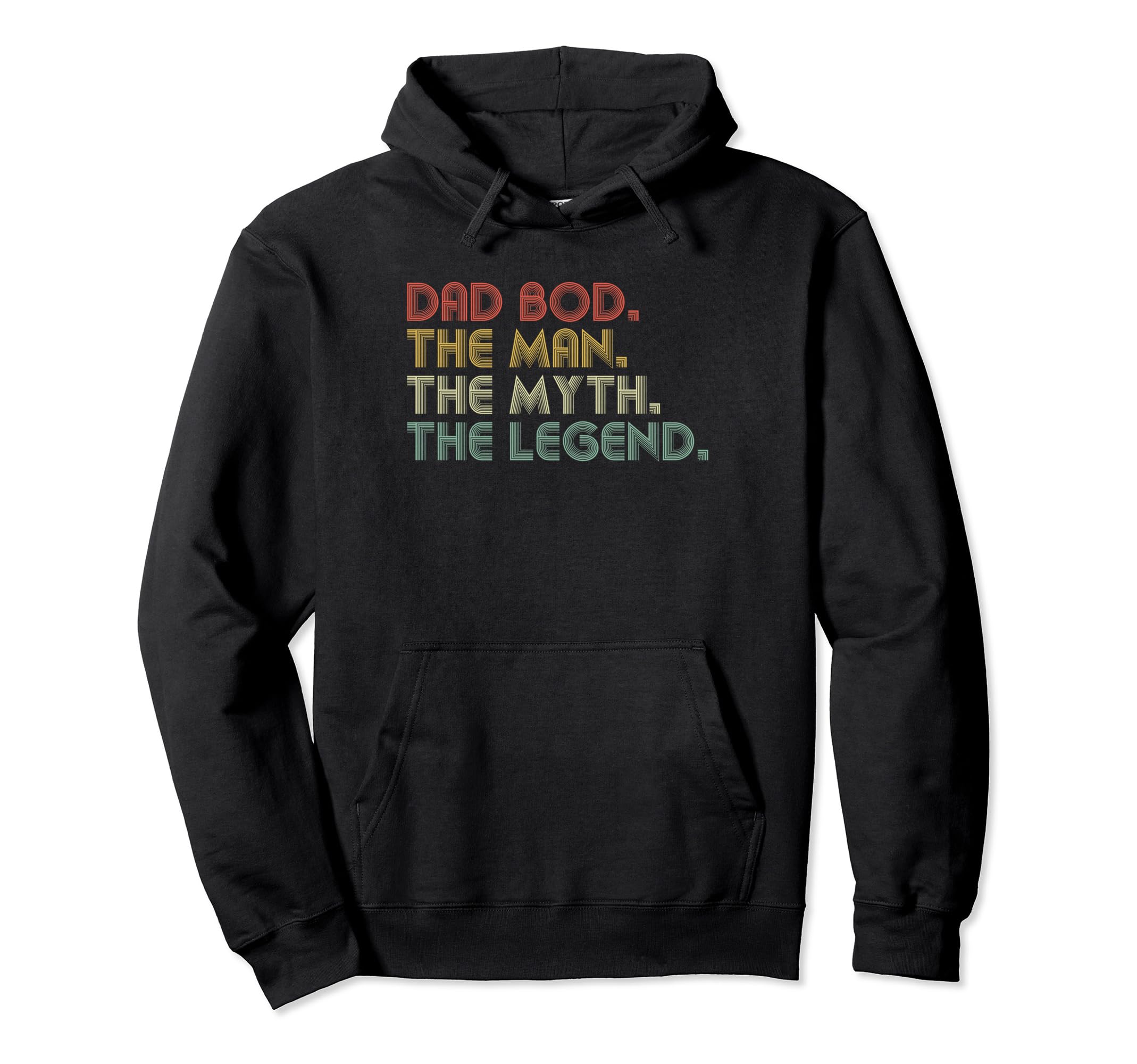 Dad Bod Myth Legend Funny Fathers Day Hoodie - Trendy Graphic for Adults - T-Shirt, Sweatshirt, Hoodie