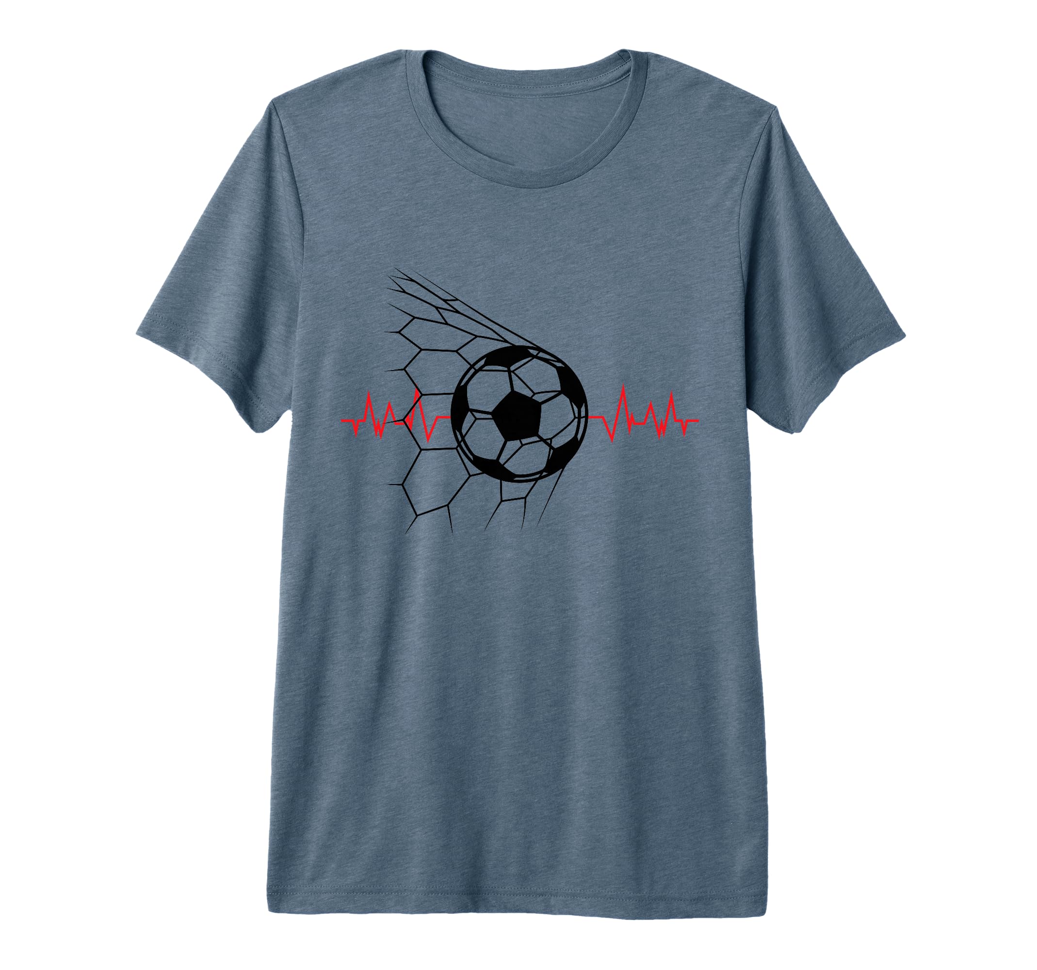 Soccer Ball Heartbeat Players And T-Shirt - Novelty Apparel Men Women - T-Shirt, Sweatshirt, Hoodie