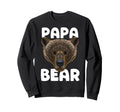 Papa Bear Grizzly Bear Fathers Day Sweatshirt - Trendy Graphic Men Women - T-Shirt, Sweatshirt, Hoodie