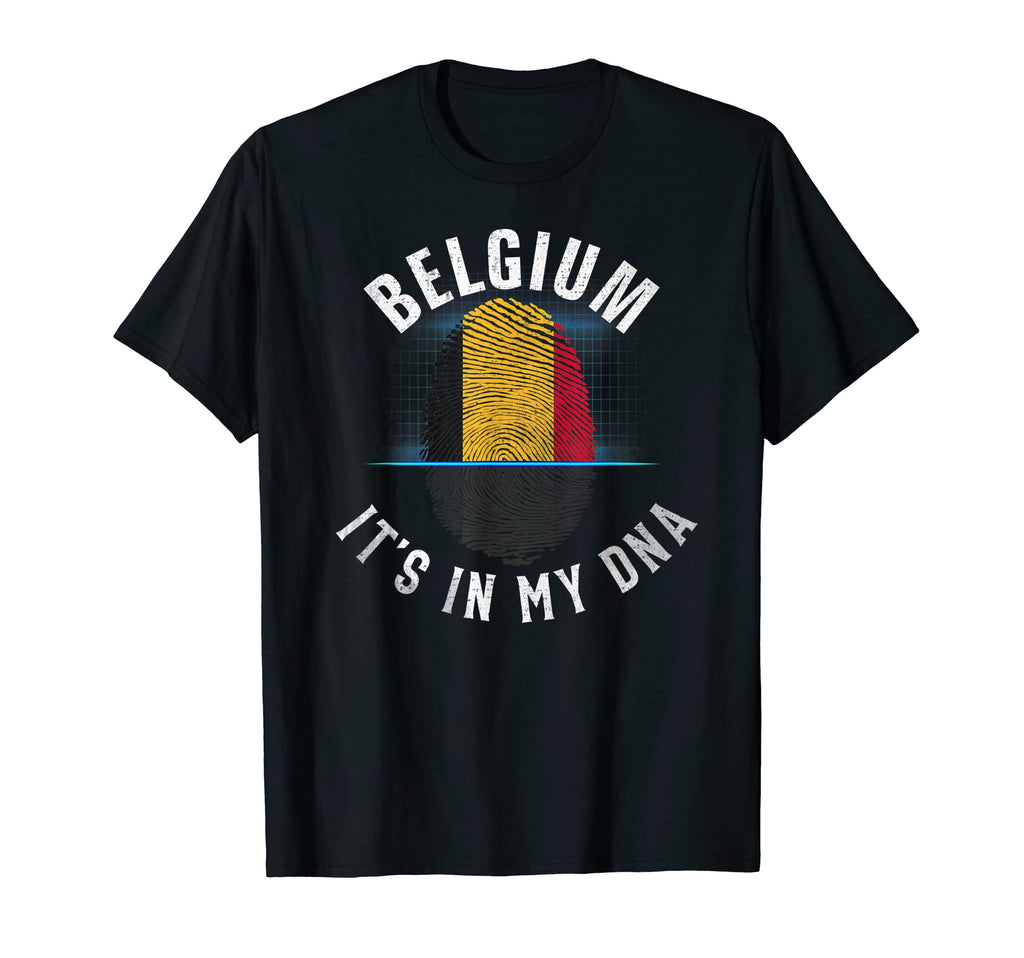 Belgium Flag It Is My Dna Belgian Gift T-Shirt - Graphic Print Men Women - T-Shirt, Sweatshirt, Hoodie