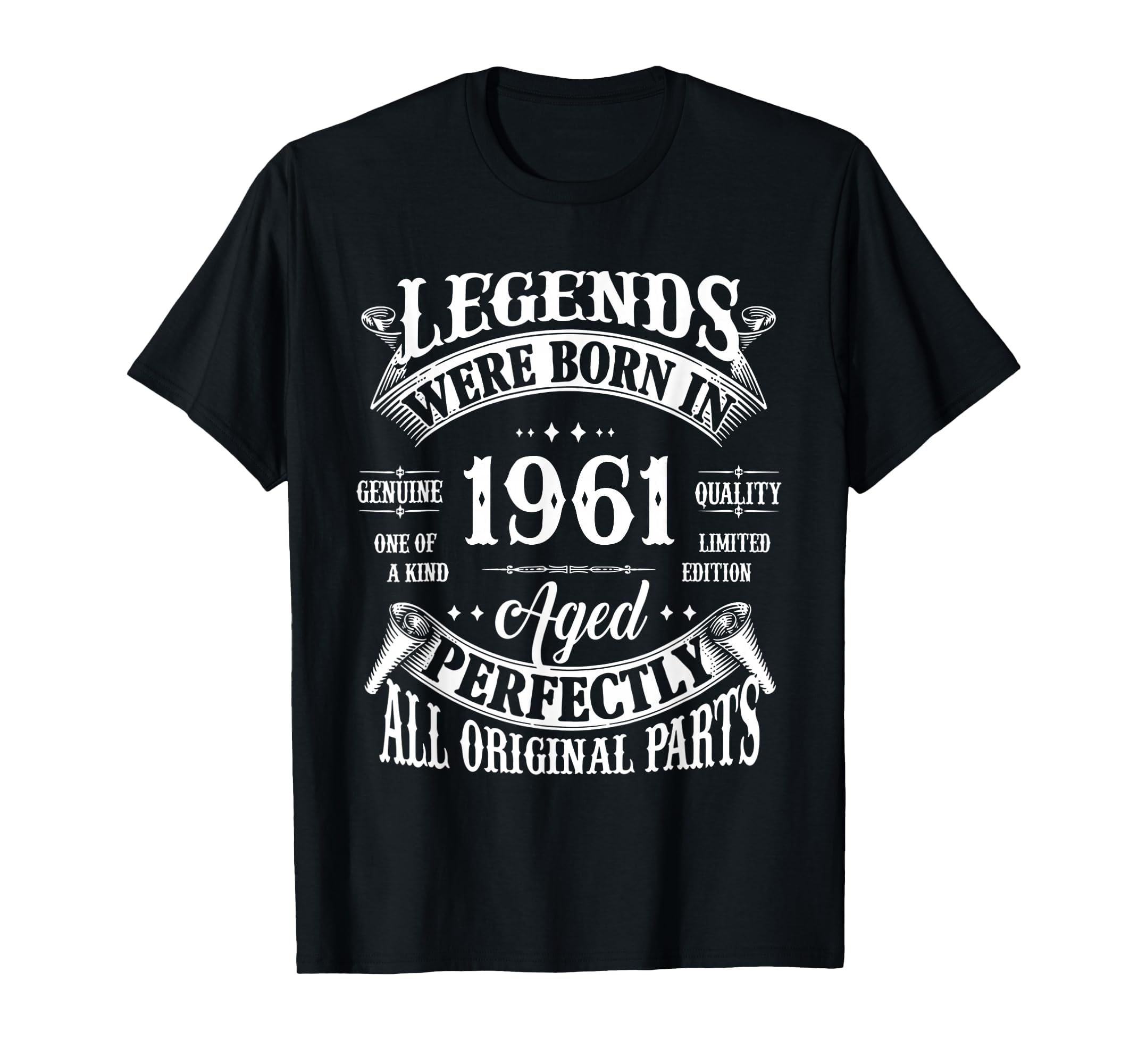 65Th Birthday Born 1961 65 Years Old B Day T-Shirt - Unique Graphic Unisex - T-Shirt, Sweatshirt, Hoodie