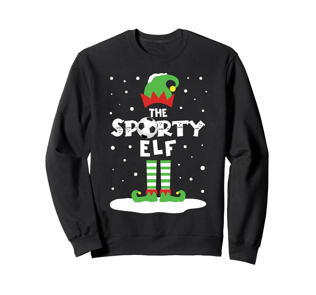 Snowy Soccer Elf Matching Family Sweatshirt - Streetwear Style for Adults - T-Shirt, Sweatshirt, Hoodie