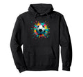Colorful Splash Art Soccer Football Ball Hoodie - Novelty Apparel Unisex - T-Shirt, Sweatshirt, Hoodie