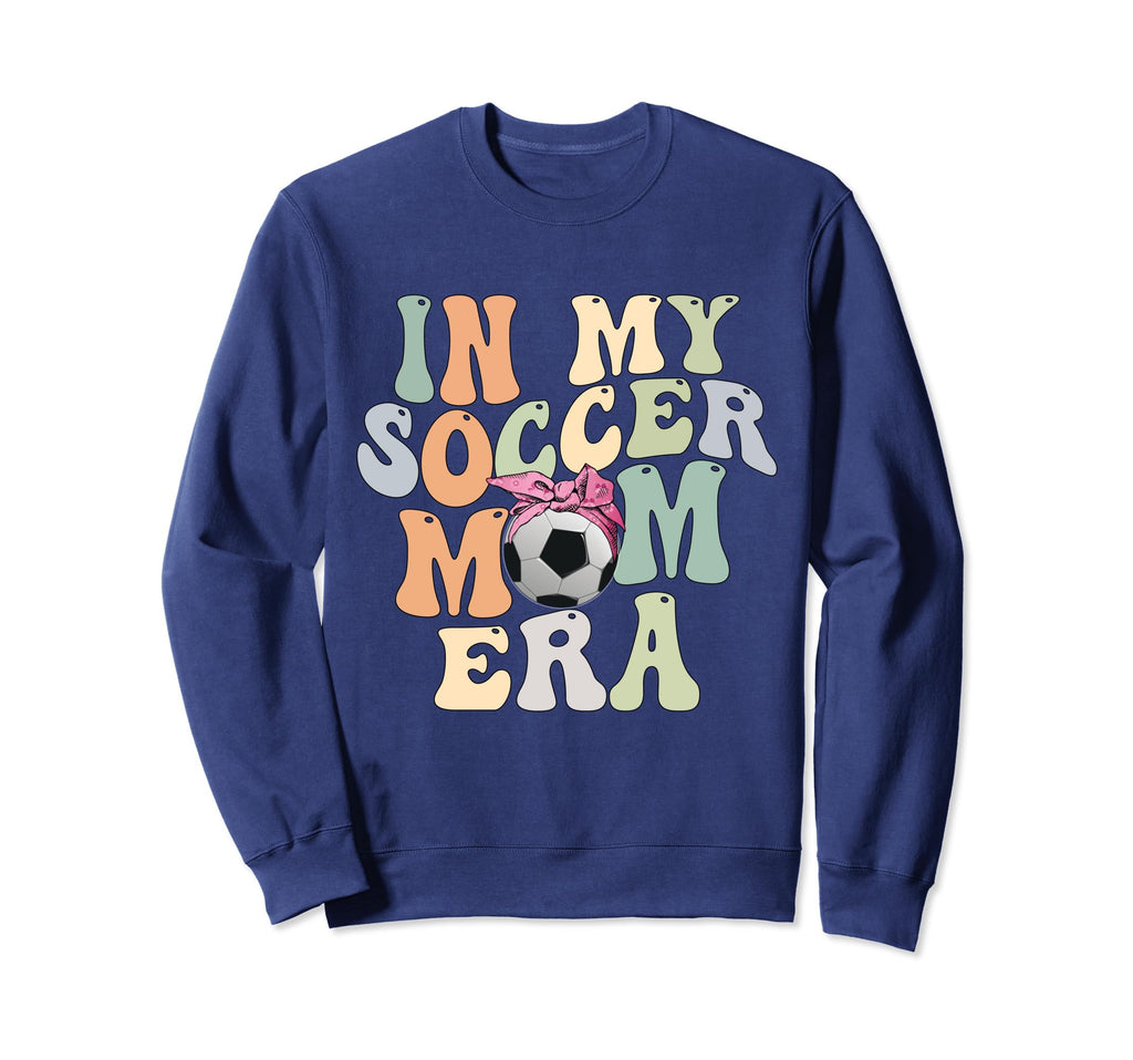 Groovy My Soccer Mom Era Hoodie - Fun Novelty Design for Adults - T-Shirt, Sweatshirt, Hoodie