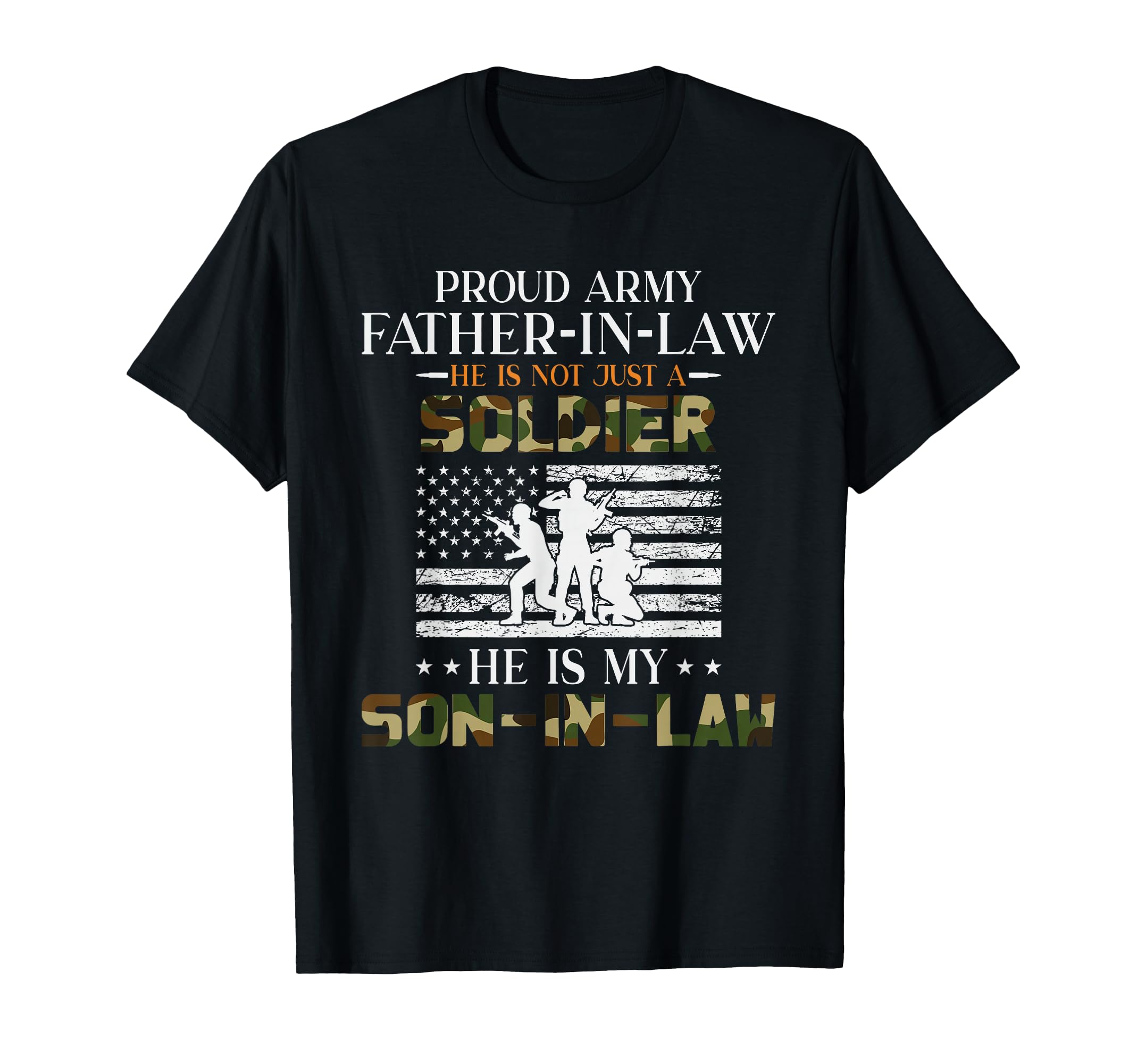 Proud Army Father Law Son Law T-Shirt - Aesthetic Graphic for Adults - T-Shirt, Sweatshirt, Hoodie
