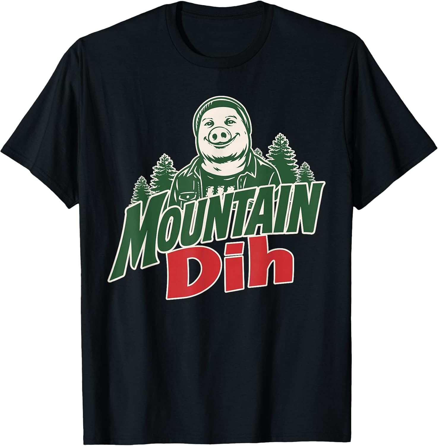 Mountain Dih John Pork Brainrot Meme Vintage Retro - Adult & Kids T-Shirts, Sweatshirts & Hoodies apparel design preview 1