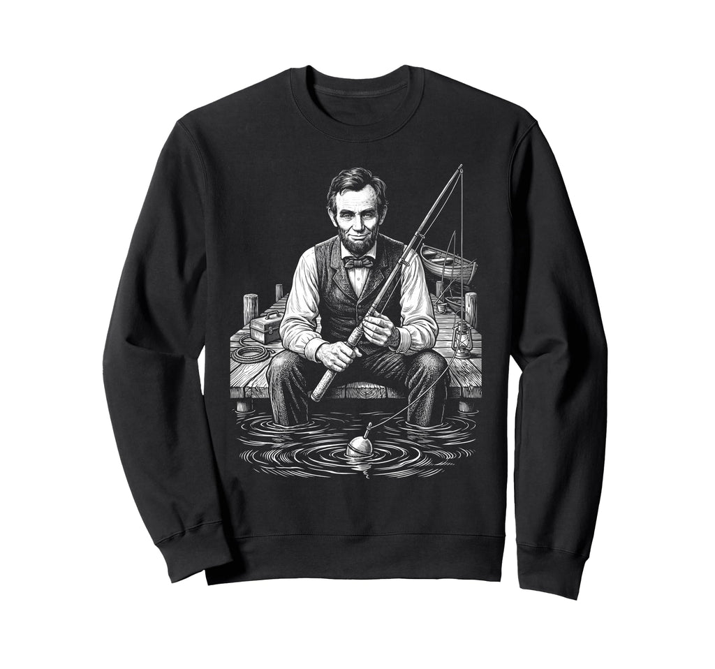Abraham Lincoln President Lake Sweatshirt - Streetwear Style for Adults - T-Shirt, Sweatshirt, Hoodie
