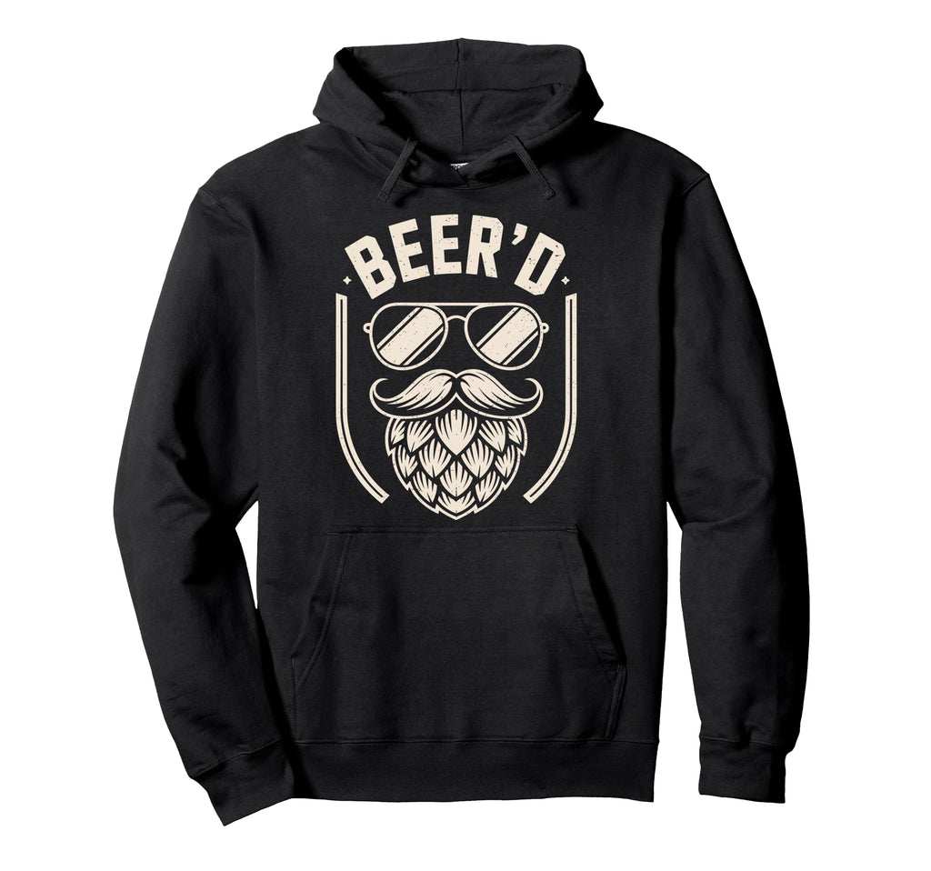 Beerd Hop Bearded Funny Craft Beer Hoodie - Novelty Apparel for Adults - T-Shirt, Sweatshirt, Hoodie