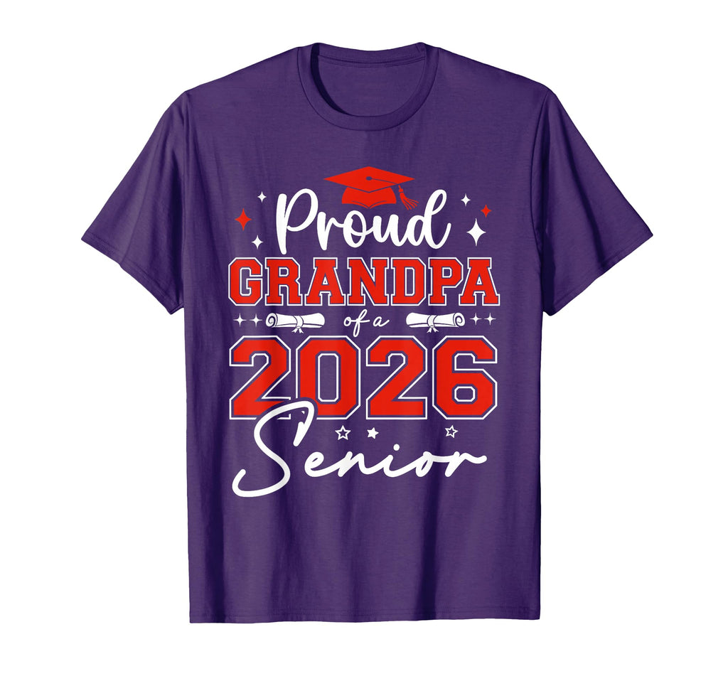 Senior 2026 Proud Grandpa 2026 Senior T-Shirt - Unique Graphic for Adults - T-Shirt, Sweatshirt, Hoodie