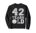 42 Years Old Soccer Sports Sweatshirt - Aesthetic Graphic for Adults - T-Shirt, Sweatshirt, Hoodie